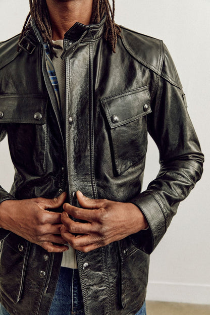 OBSIDIAN LEATHER JACKET